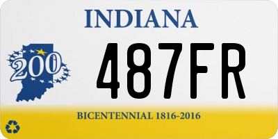 IN license plate 487FR