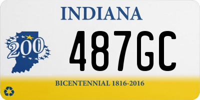 IN license plate 487GC