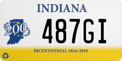 IN license plate 487GI