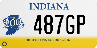 IN license plate 487GP