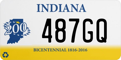 IN license plate 487GQ