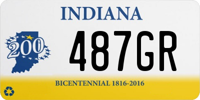 IN license plate 487GR