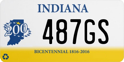 IN license plate 487GS