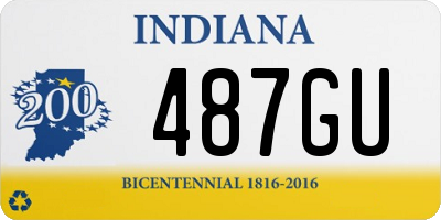 IN license plate 487GU