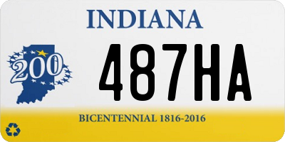 IN license plate 487HA