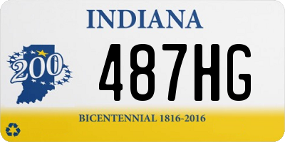 IN license plate 487HG