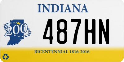 IN license plate 487HN