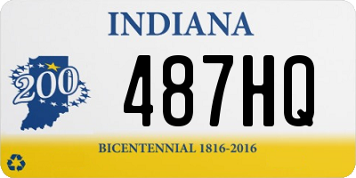 IN license plate 487HQ