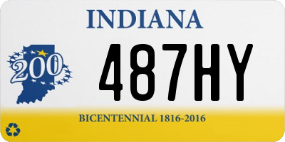 IN license plate 487HY