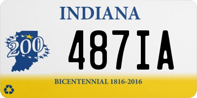 IN license plate 487IA