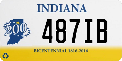 IN license plate 487IB