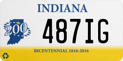 IN license plate 487IG