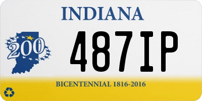 IN license plate 487IP