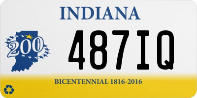 IN license plate 487IQ