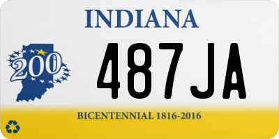 IN license plate 487JA