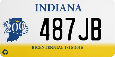 IN license plate 487JB