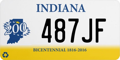 IN license plate 487JF