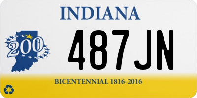 IN license plate 487JN