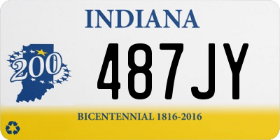 IN license plate 487JY