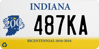 IN license plate 487KA