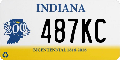 IN license plate 487KC