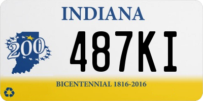 IN license plate 487KI