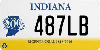 IN license plate 487LB