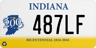 IN license plate 487LF