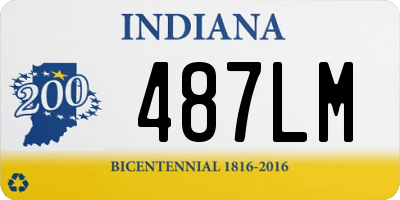 IN license plate 487LM