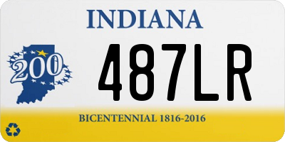 IN license plate 487LR