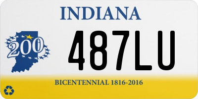 IN license plate 487LU