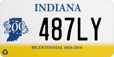 IN license plate 487LY