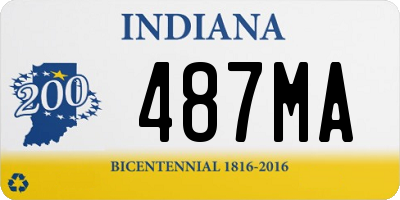 IN license plate 487MA