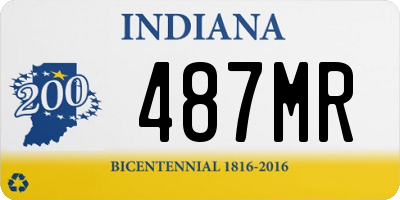 IN license plate 487MR