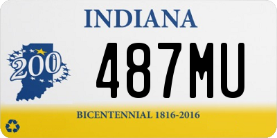 IN license plate 487MU