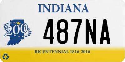 IN license plate 487NA