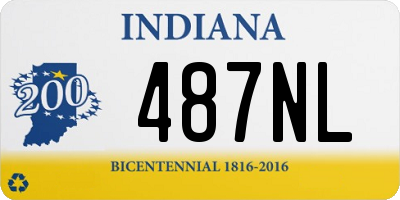 IN license plate 487NL