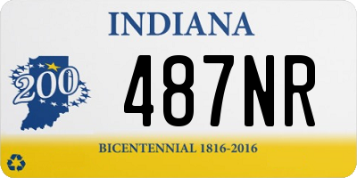 IN license plate 487NR