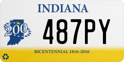 IN license plate 487PY