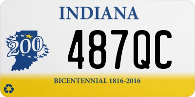 IN license plate 487QC