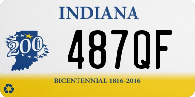 IN license plate 487QF