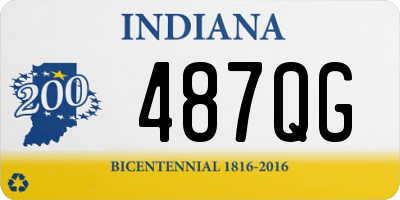 IN license plate 487QG