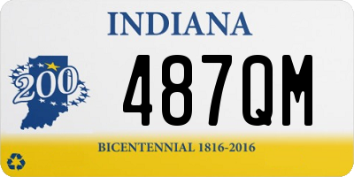 IN license plate 487QM