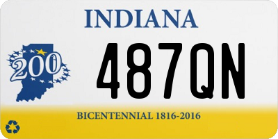 IN license plate 487QN