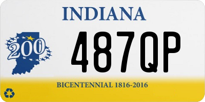 IN license plate 487QP