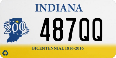 IN license plate 487QQ