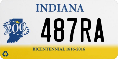 IN license plate 487RA