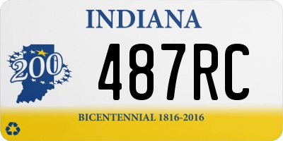 IN license plate 487RC