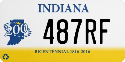 IN license plate 487RF