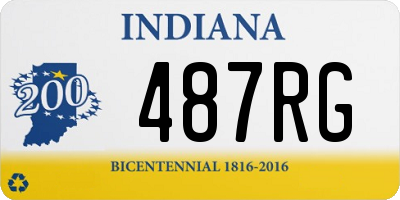 IN license plate 487RG